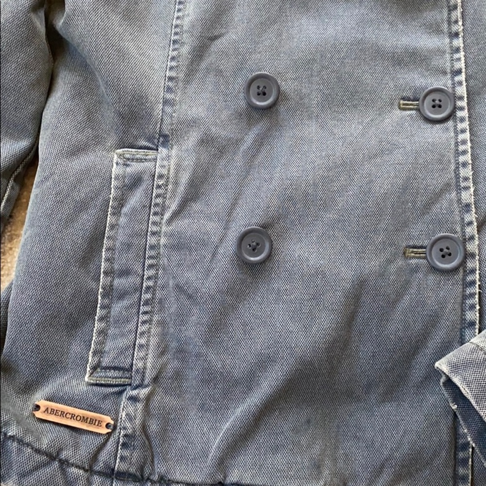 Abercrombie & Fitch | washed out gray blue coat - Picture 4 of 8